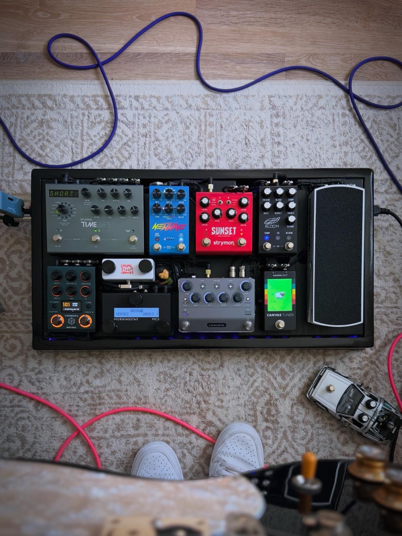 Bolt Boards pedalboard detail