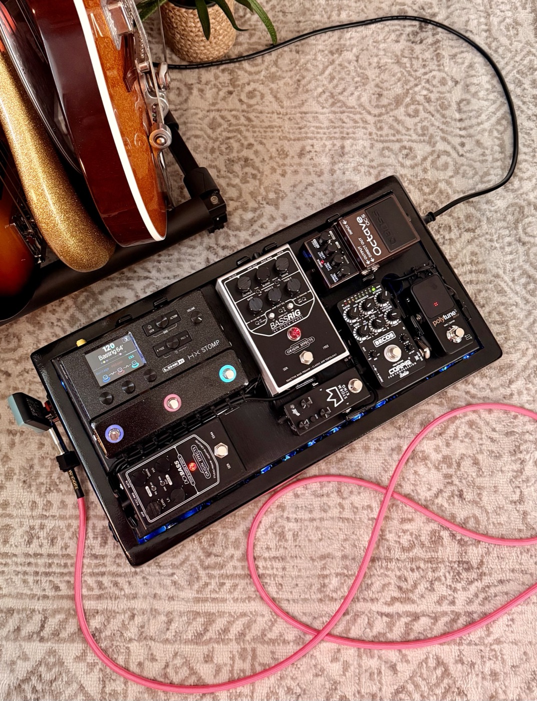 Pink pedalboard version